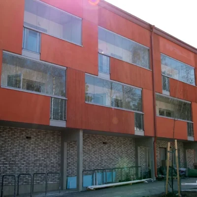 Saumaston saumaustyöt Espoon Latokasken uudiskohteessa valmistumassa